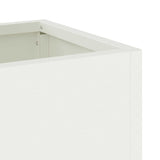 Raised Garden Planter White 60 x 26 x 45 cm Steel 865884