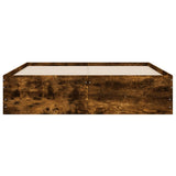 Bed Frame with Drawers without Mattress Smoked Oak 135x190 cm Double 3207312