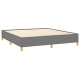 Bed Frame without Mattress Dark Grey California King Fabric 347213