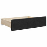 Bed Drawers 2 pcs Black Engineered Wood and Fabric 833912