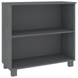 Sideboard HAMAR Dark Grey 85x35x80 cm Solid Wood Pine 340502