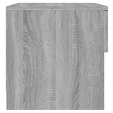 Bedside Cabinets 2 pcs Grey Sonoma Engineered Wood 817048