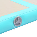 Inflatable Gymnastics Mat with Pump 500x100x10 cm PVC Green 91920