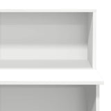 Reception Desk White 100x50x103.5 cm Engineered Wood 859024