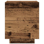 ZNTS Bedside Cabinet with LED Lights Old Wood 45x40x55 cm 863057