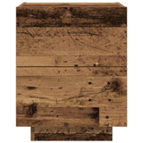 ZNTS Bedside Cabinet with LED Lights Old Wood 45x40x55 cm 863057