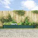 Garden Raised Bed Green 400 x 80 x 44 cm Steel 42008127