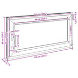 Basement Window RISOR 120 x 60 cm PVC and Glass Anthracite 42047343
