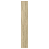 Room Divider Bookcase Sonoma Oak 67x25x161.5 cm Engineered Wood 858077