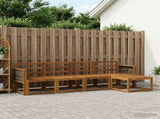 Outdoor Sofa Set 5 pcs Natural Solid Acacia Wood 3385125