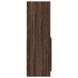 Highboard Brown Oak 92x33x100 cm Engineered Wood 855130
