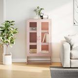 ZNTS Highboard Pink 68x39x123 cm Steel 853357