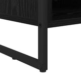 Shoe Cabinet Black Oak 60 x 35 x 44 cm Engineered Wood 886456