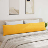 Sofa Pillows 2 pcs Light Yellow 200 x 40 cm Corduroy Fabric 42013909