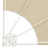 Balcony Privacy Screen 210 x 210 cm Polyester Beige 42000934