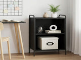 Book Cabinet 55.5 x 33 x 80 cm Engineered Wood Black Oak 8013890
