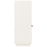 Highboard White 67x40x108.5 cm Solid Wood Pine 820158