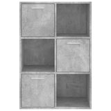 Storage Cabinet Concrete Grey Engineered Wood Medium 801138