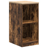 Garage Storage Cabinet Smoked Oak 40x51x85 cm Solid Wood Pine 860539