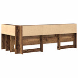 Storage Headboard with Shelf Old Wood 90 cm Engineered Wood 3335459
