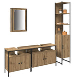 Bathroom Furniture Set 4 pcs Artisan Oak Engineered Wood 3334420