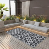 ZNTS Outdoor Carpet Black 160x230 cm PP 310418