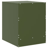 ZNTS Bedside Cabinet Green 34.5x39x44 cm Steel 841627