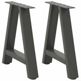 Coffee Table Legs A-Shaped 2 pcs Anthracite 50x cm Steel 4012834