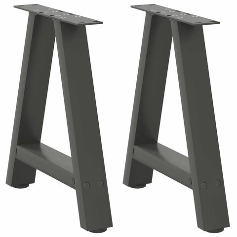 ZNTS Coffee Table Legs A-Shaped 2 pcs Anthracite 50x cm Steel 4012834