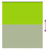 Roller Blind Blackout Leaves Green 130x130 cm Fabric Width 126.6 cm Polyester 4011238