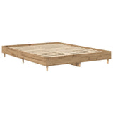 Bed Frame Artisan oak Engineered wood King Bed Frame 3328716