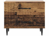 Bedside Cabinet with Drawer 2 pcs Old Wood 43 x 34.5 x 47.5 cm 894772