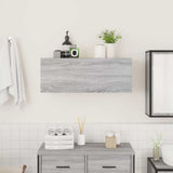 Bathroom Wall Cabinet Grey Sonoma 80x25x30 cm Engineered Wood 860081