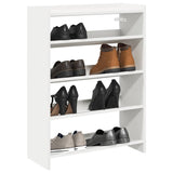 Shoe Rack White 60x25x81 cm Engineered Wood 859878