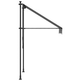 Retractable Awning Anthracite 100x150 cm Fabric and Steel 368736
