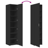 Highboard Black 40x42.5x185 cm Engineered Wood 3281400