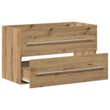 Bathroom Sink Cabinet Artisan Oak 80x38.5x48 cm Engineered Wood 862534