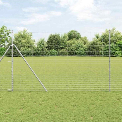 Field Fence Silver 25 x 1.5 m Galvanised steel 42005822