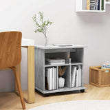 Rolling Cabinet Concrete Grey 60x45x60 cm Engineered Wood 808480