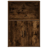Bookcase Smoked Oak 60x24x85 cm Engineered Wood 860413