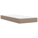 Box Spring Bed with Mattress Cappuccino 80x200 cm Faux Leather 3286099
