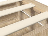 Bed Frame with Storage Sonoma Oak 80 x 200 cm Engineered Wood 3429510