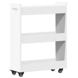 Cabinet with Wheels White 60x22x79 cm Engineered Wood 840415