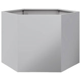 Garden Planter Hexagon 69x60x45 cm Galvanized Steel 851127