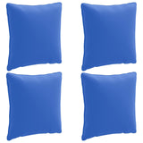 4-Piece Back Cushions PUTTEN 4 pcs 100% Polyester Royal Blue 945140