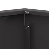 Fire Pit Black 75 x 75 x 28 cm Steel 858996