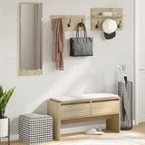 4 Piece Hallway Furniture Set Sonoma Oak Engineered Wood 847921