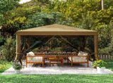 3 x 3 m Pop Up Gazebo, 420D Tent Canopy with Removable Mesh Sidewall Netting, Carry Bag for T3398P323835