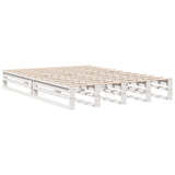 Bookcase Bed without Mattress White 140x200 cm Solid Wood Pine 3323960