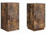 Cabinet Set 2 pcs Smoked Oak Engineered Wood 3416795